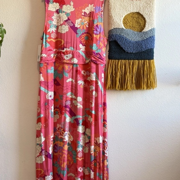 NWT Soft Surroundings Poise Dress Sun Kissed Coral Maxi Floral Plus Size 2X - Picture 8 of 15